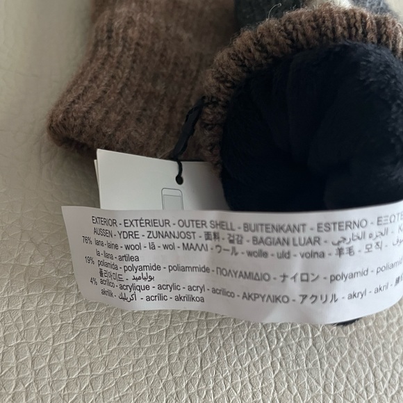 NWT - Zara Men’s Wool Blended Double Layered Touchscreen Gloves - Size M - Picture 5 of 5